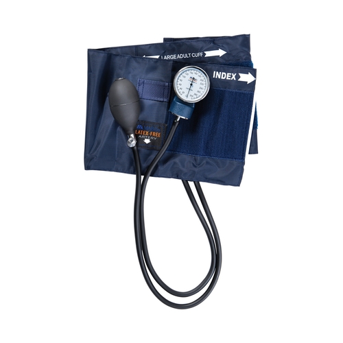 MON401305EA - Mabis Healthcare - Aneroid Sphygmomanometer Unit Mabis&reg; Precision 2-Tubes Pocket Aneroid Adult Large Cuff, 1/EA