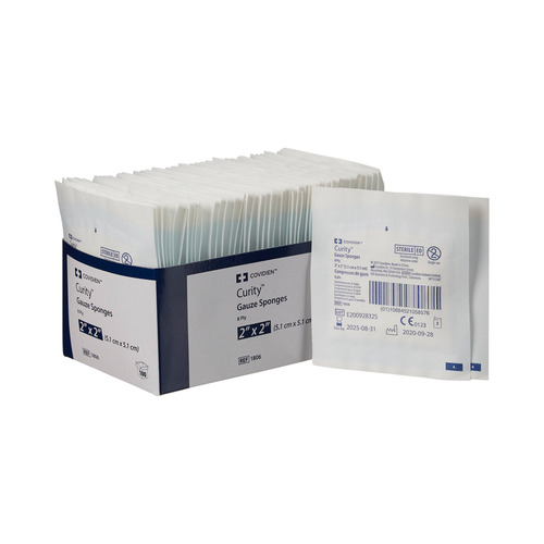 MON401579CS - Cardinal Health - Cardinal Health Sponge Dressing Curity Gauze 8-Ply 2" x 2" Square, 3000 EA/CS