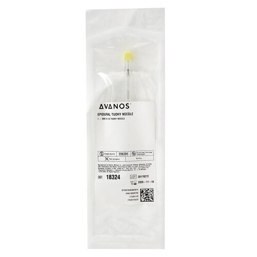 MON401617CS - Avanos Medical Sales - Avanos Medical Sales Epidural Needle AVANOS* 4-1/2 Inch 20 Gauge Tuohy Style