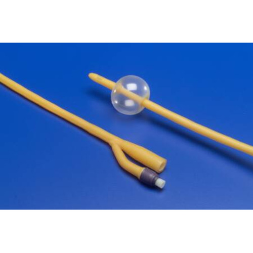 MON401688EA - Cardinal Health - Cardinal Health Foley Catheter Ultramer 2-Way Coude Tip 5 cc Balloon 16 Fr. Latex