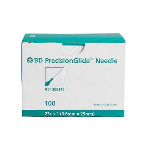 MON402CS - BD - BD Hypodermic Needle PrecisionGlide&trade; Without Safety 23 Gauge 1 Inch, 100 EA/BX, 10BX/CS