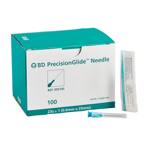 MON402CS - BD - BD Hypodermic Needle PrecisionGlide&trade; Without Safety 23 Gauge 1 Inch, 100 EA/BX, 10BX/CS