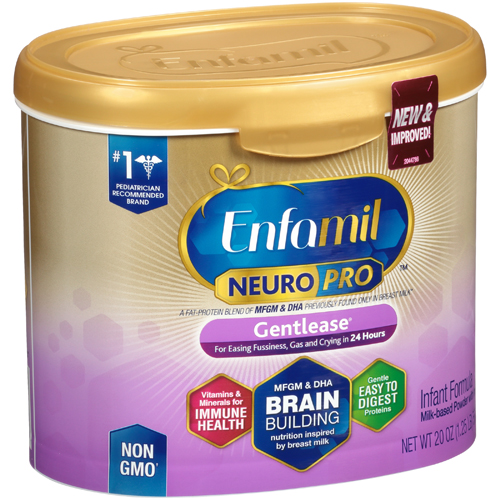 BettyMills Infant Formula Enfamil NeuroPro Gentlease 20 oz. Tub Powder