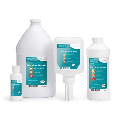 MON408312CS - SC Johnson Professional - SC Johnson Professional Surgical Scrub Solution Bactoshield 4 oz. Bottle 4% Strength CHG (Chlorhexidine Gluconate) NonSterile, 48 EA/CS