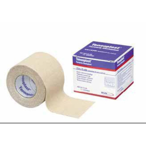MON40968CS - BSN Medical - Elastic Adhesive Bandage Tensoplast 2 Inch X 5 Yard Medium Compression No Closure Tan NonSterile, 24/CS