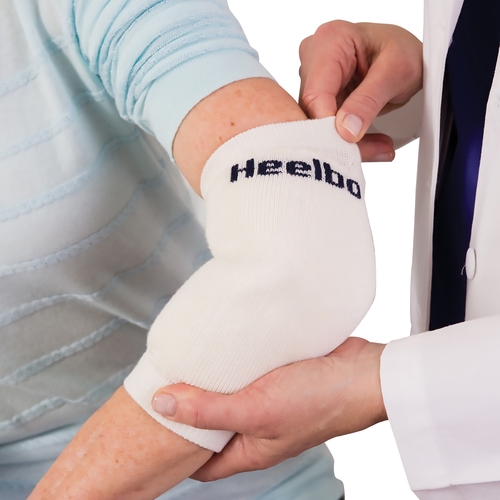 MON410503CS - Mabis Healthcare - Mabis Healthcare Heel / Elbow Protector Sleeve Large White, 12 EA/CS