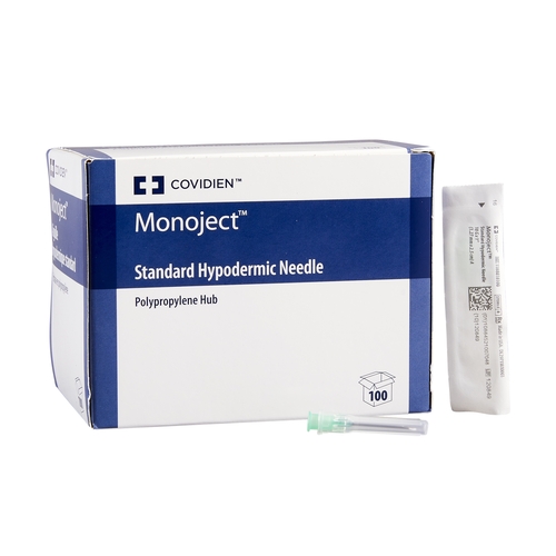 MON414559CS - Cardinal Health - Cardinal Health Hypodermic Needle Monoject SoftPack Without Safety 18 Gauge 1&quot; Length, 1000 EA/CS
