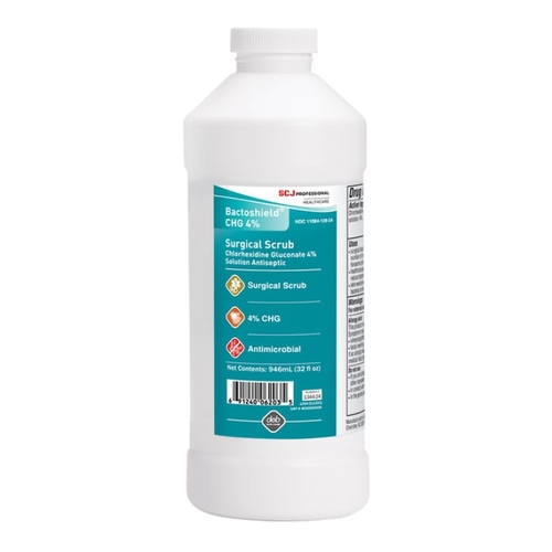 MON415473EA - SC Johnson Professional - SC Johnson Professional Surgical Scrub Solution Bactoshield 32 oz. Bottle 4% Strength CHG (Chlorhexidine Gluconate) NonSterile