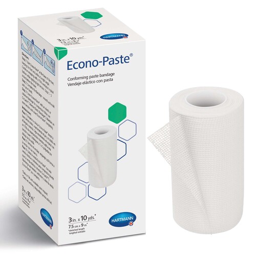 MON418662CS - Conco - Conco Econo-Paste&reg; Conforming Dressing Cotton 3" X 10 Yards, 1EA/BX, 12BX/CS