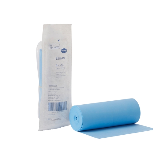 MON419858CS - Hartmann - Hartmann Esmark Compression Bandage Esmark LF 4 Inch X 3 Yard High Compression No Closure White Sterile, 20/CS