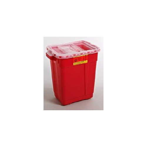 MON420701CS - BD - BD Sharps Container BD&trade; Red Base 26-1/4 H X 20 0W X 14-3/4 D Inch Vertical Entry 19 Gallon