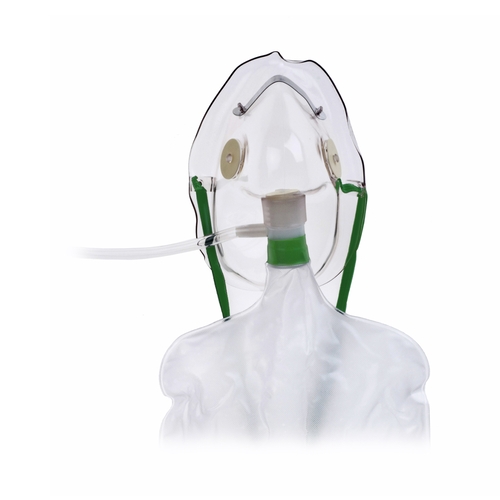 MON43321EA - Teleflex Medical - NonRebreather Mask Under the Chin One Size Fits Most Adjustable Elastic Head Strap