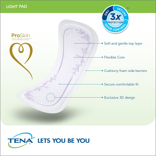 TENA Intimates TENA® Intimates™ Thin Light Bladder Leakage Pads, Regular Length Essity 54358