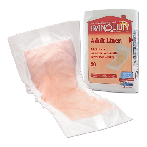 MON435845CS - PBE - PBE Pant Liner Tranquility&reg; 8W" X 24L" Super Absorbency Absorbent Fluff with Polymer, 30EA/PK 4PK/CS