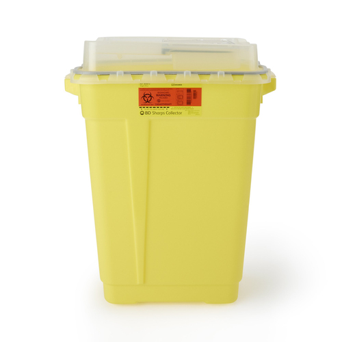 MON439871CS - BD - BD Chemotherapy Waste Container BD&trade; Yellow Base 26-1/4 H X 20 W X 14-3/4 D Inch Vertical Entry 19 Gallon