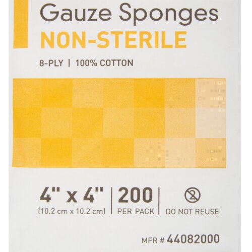 MON440028BG - McKesson - McKesson Performance 4X4 Gauze Sponge 8-Ply Non Sterile