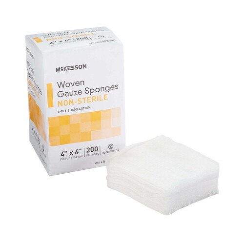 MON440028BG - McKesson - McKesson Performance 4X4 Gauze Sponge 8-Ply Non Sterile