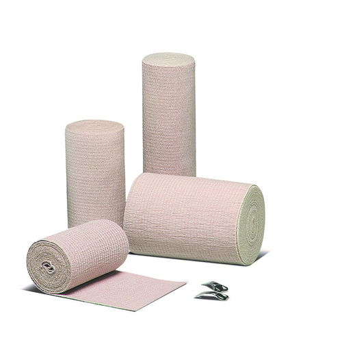 MON440528PK - Hartmann - Hartmann Elastic Bandage Econo-Wrap LF 4&quot; x 5 Yard Standard Compression Clip Detached Closure Tan NonSterile, 10 EA/PK