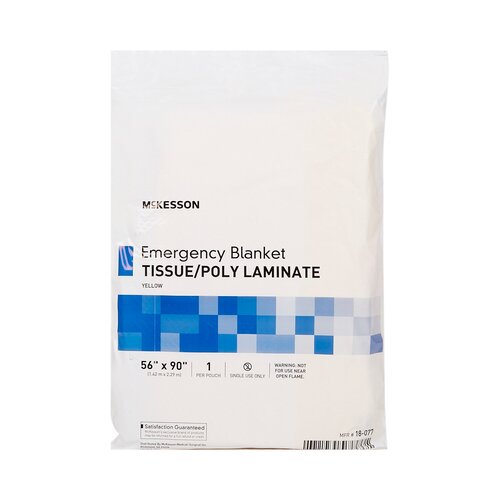 MON440936CS - McKesson - McKesson Rescue Blankets, 56"W x 90"L, Tissue/Poly Laminate, 0.67 lbs, 24/Case