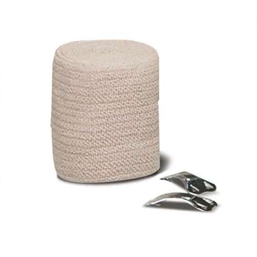 MON442315CS - Hartmann - Elastic Bandage REB LF 2 Inch X 5 Yard Standard Compression Clip Detached Closure Tan NonSterile, 60/CS