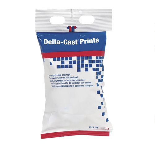 MON443809BX - BSN Medical - Cast Tape Delta-Cast&reg; Prints 3 Inch X 12 Foot Polyester Stars and Stripes Print, 10/BX