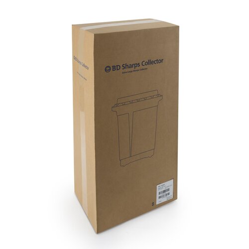 MON444895CS - BD - BD Chemotherapy Waste Container BD&trade; Yellow Base 18-1/2 X 17-3/4 X 11-3/4 Inch Vertical Entry 9 Gallon