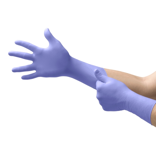 MON446002CS - Microflex Medical - Microflex Medical Exam Glove Supreno EC X-Large NonSterile Nitrile Extended Cuff Length Textured Fingertips Blue Chemo Tested, 500/CS