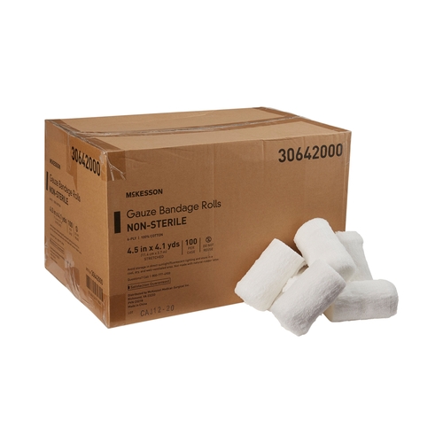 MON446050RL - McKesson - McKesson Conforming Dressing Medi-Pak Performance Cotton Gauze 4.5" x 4.1 Yard Roll