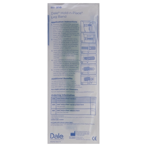 Dale® Hold-in-Place™ Foley Catheter Tube Holder Leg Band