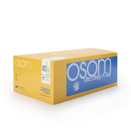 MON448403KT - Sekisui Diagnostics - Rapid Test Kit OSOM&reg; Ultra Immunochromatographic Assay Strep A Test Throat Swab Sample CLIA Waived, 25/KT