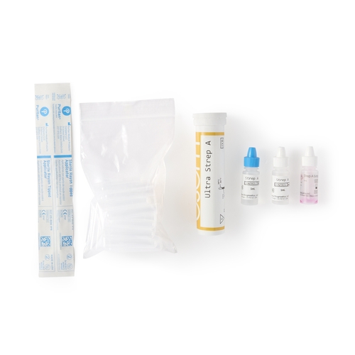 MON448403KT - Sekisui Diagnostics - Rapid Test Kit OSOM&reg; Ultra Immunochromatographic Assay Strep A Test Throat Swab Sample CLIA Waived, 25/KT