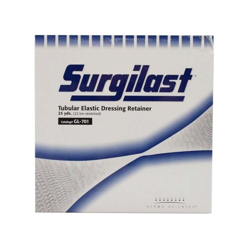 MON450913BX - Derma Sciences - Derma Sciences Elastic Net Retainer Dressing Surgilast Tubular Elastic 25 Yard Size 1 White Finger / Toe / Wrist NonSterile, 1/BX