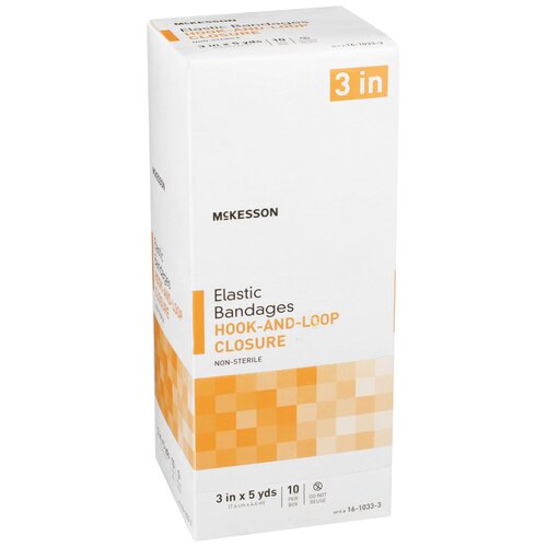 MON454619CS - McKesson - McKesson Elastic Bandage Medi-Pak&reg; Elastic Knit 3 Inch X 5 Yard NonSterile, 10EA/BX, 5BX/CS