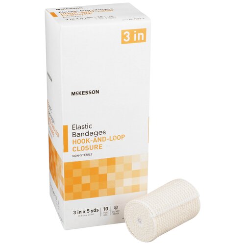 MON454619CS - McKesson - McKesson Elastic Bandage Medi-Pak&reg; Elastic Knit 3 Inch X 5 Yard NonSterile, 10EA/BX, 5BX/CS