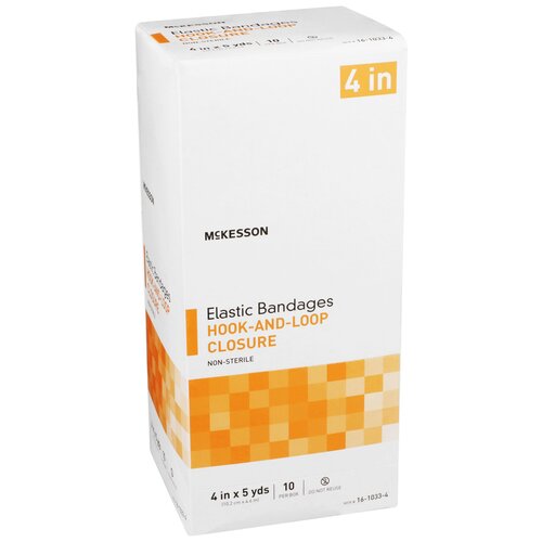 MON454620CS - McKesson - McKesson Elastic Bandage Medi-Pak&reg; Elastic Knit 4 Inch X 5 Yard NonSterile, 10EA/BX, 5BX/CS