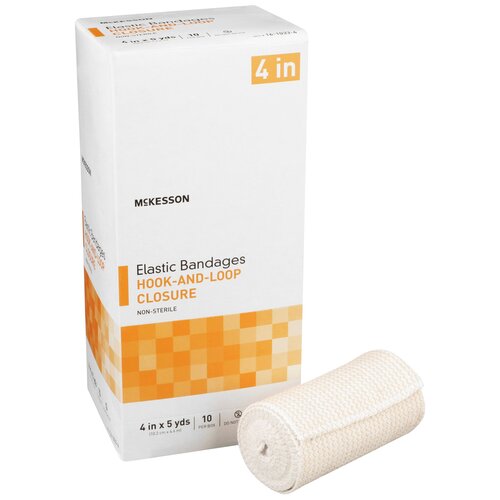 MON454620CS - McKesson - McKesson Elastic Bandage Medi-Pak&reg; Elastic Knit 4 Inch X 5 Yard NonSterile, 10EA/BX, 5BX/CS