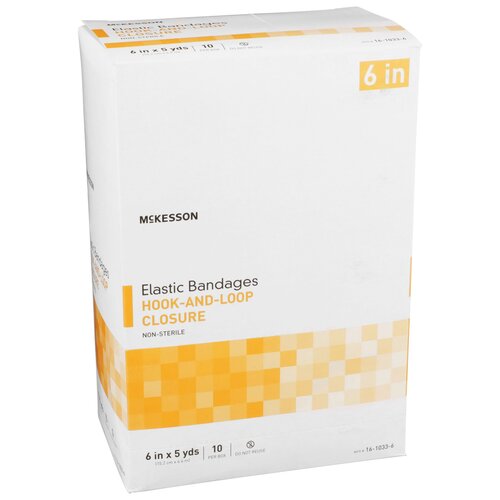 MON454621CS - McKesson - McKesson Elastic Bandage Medi-Pak&reg; Elastic Knit 6 Inch X 5 Yard NonSterile, 10EA/BX, 5BX/CS