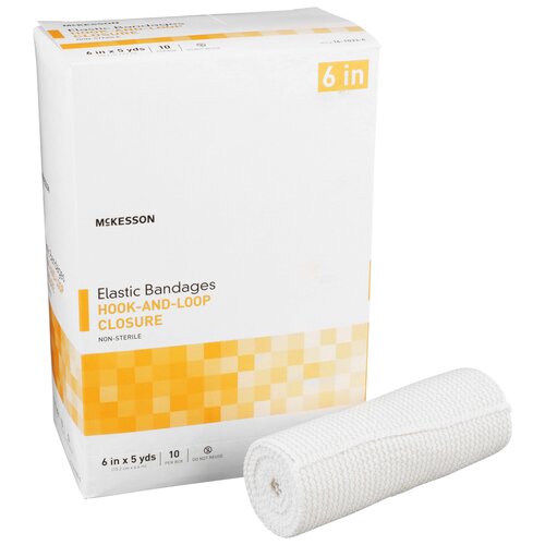 MON454621CS - McKesson - McKesson Elastic Bandage Medi-Pak&reg; Elastic Knit 6 Inch X 5 Yard NonSterile, 10EA/BX, 5BX/CS