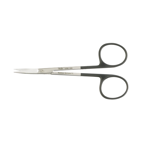 MON454698EA - Integra Lifesciences - Iris Scissors Miltex SuperCut 4-1/2 Inch Length OR Grade German Stainless Steel NonSterile Finger Ring Handle Curved Blade Sharp Tip / Sharp Tip, 1/EA