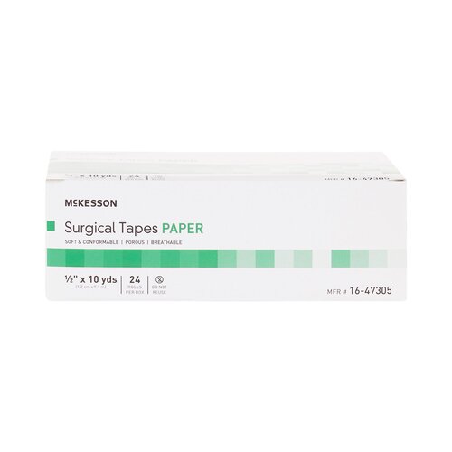 MON455530CS - McKesson - McKesson Surgical Tape Medi-Pak Performance Plus Paper 1/2" x 10 Yards NonSterile, 288 EA/CS
