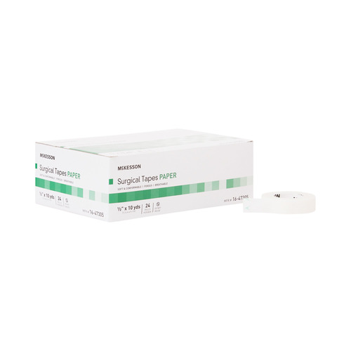 MON455530CS - McKesson - McKesson Surgical Tape Medi-Pak Performance Plus Paper 1/2" x 10 Yards NonSterile, 288 EA/CS