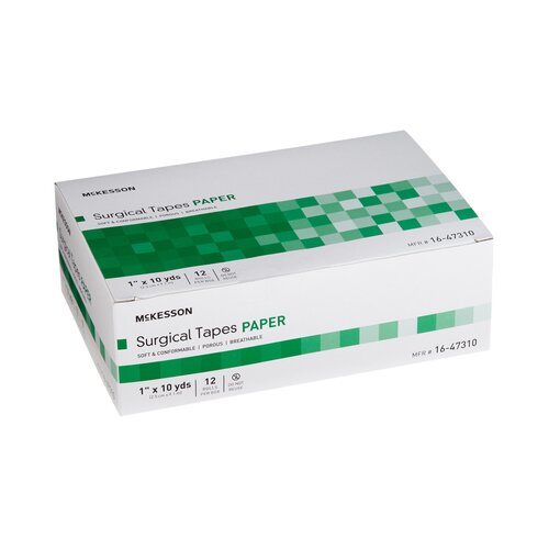 MON455531CS - McKesson - McKesson Surgical Tape Medi-Pak Performance Plus Paper 1" x 10 Yards NonSterile, 144 EA/CS