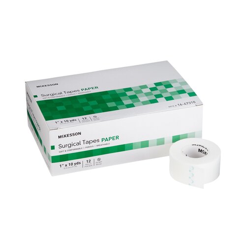 MON455531CS - McKesson - McKesson Surgical Tape Medi-Pak Performance Plus Paper 1" x 10 Yards NonSterile, 144 EA/CS