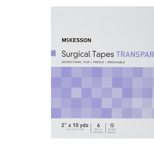 MON455538CS - McKesson - McKesson Surgical Tape Medi-Pak Performance Plus Plastic 2" x 10 Yards NonSterile, 72 EA/CS