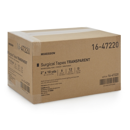 MON455538CS - McKesson - McKesson Surgical Tape Medi-Pak Performance Plus Plastic 2" x 10 Yards NonSterile, 72 EA/CS