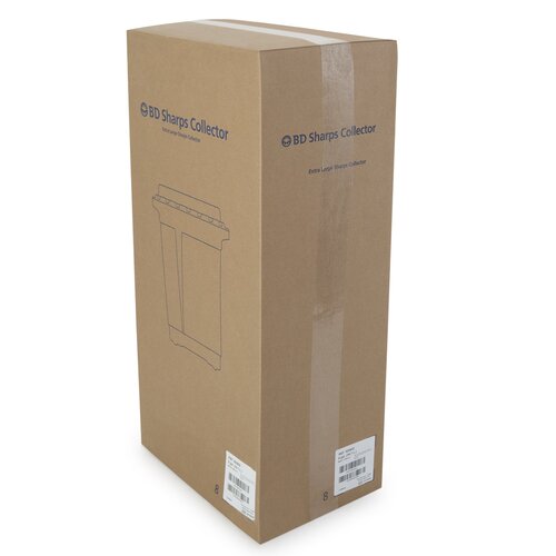 MON457101CS - BD - BD Sharps Container BD&trade; Red Base 18-1/2 X 17-3/4 X 11-3/4 Inch Vertical Entry 9 Gallon