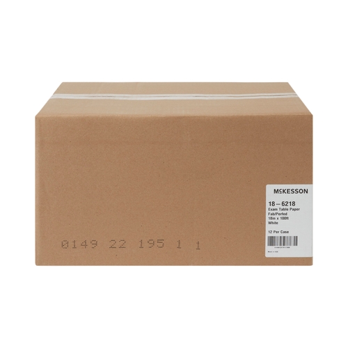 MON457117CS - McKesson - Table Paper 18" White Crepe, 12 EA/CS