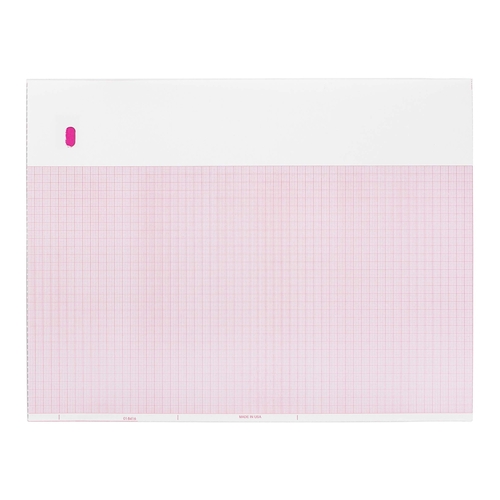 MON457927CS - GE Healthcare - GE Healthcare ECG Recording Paper Premium Thermal 8-1/2 X 11 Inch Red Grid, 16EA/CS