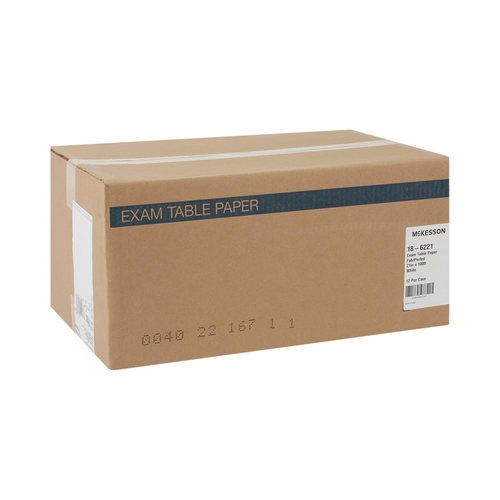 MON458448CS - McKesson - McKesson Table Paper 21" White Crepe, 12 EA/CS