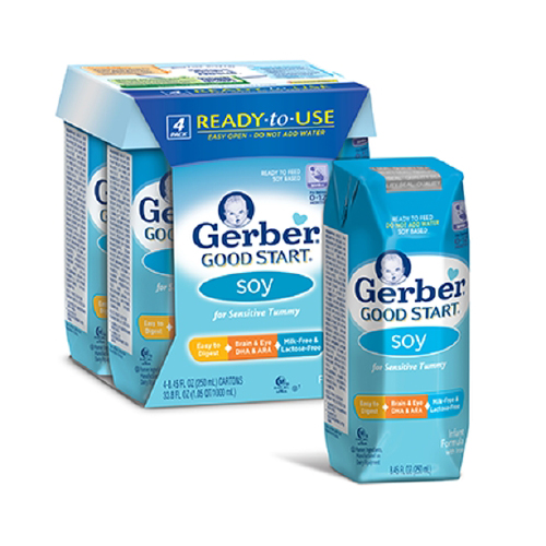 BettyMills Infant Formula Gerber®Good Start® Soy 8.45 oz. Carton Ready